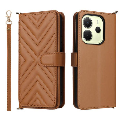 Multifunctional 6-Card Slots Leather Phone Case with Wrist Strap, For Redmi 17 5G / 4G Global 170mm / Poco M8x, For Redmi Note 17 5G / 4G Global / 5G India 169.7mm, For Redmi Note 17 Pro+ 5G Global 163.4mm, For Redmi A7 Pro 171mm / Poco C85x 5G        ...