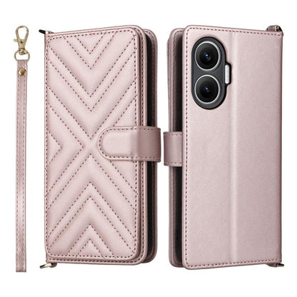 Multifunctional 6-Card Slots Leather Phone Case with Wrist Strap, For Redmi 17 5G / 4G Global 170mm / Poco M8x, For Redmi Note 17 5G / 4G Global / 5G India 169.7mm, For Redmi Note 17 Pro+ 5G Global 163.4mm, For Redmi A7 Pro 171mm / Poco C85x 5G        ...