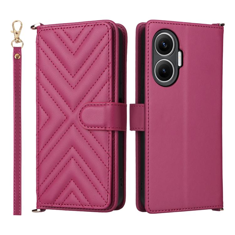 Multifunctional 6-Card Slots Leather Phone Case with Wrist Strap, For Redmi 17 5G / 4G Global 170mm / Poco M8x, For Redmi Note 17 5G / 4G Global / 5G India 169.7mm, For Redmi Note 17 Pro+ 5G Global 163.4mm, For Redmi A7 Pro 171mm / Poco C85x 5G        ...