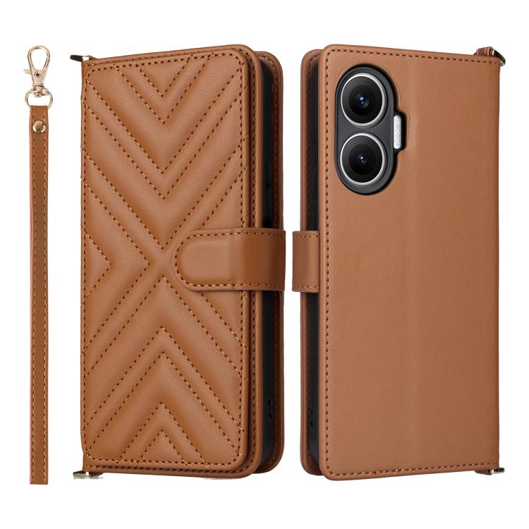 Multifunctional 6-Card Slots Leather Phone Case with Wrist Strap, For Redmi 17 5G / 4G Global 170mm / Poco M8x, For Redmi Note 17 5G / 4G Global / 5G India 169.7mm, For Redmi Note 17 Pro+ 5G Global 163.4mm, For Redmi A7 Pro 171mm / Poco C85x 5G        ...