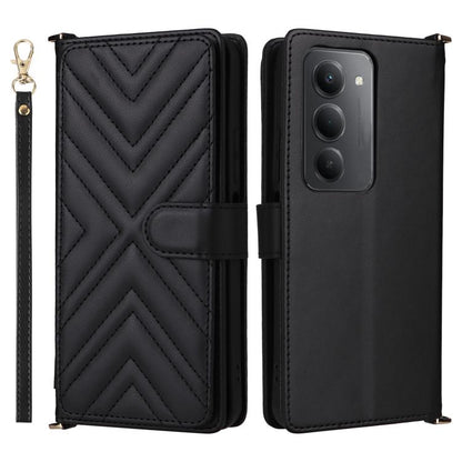 Multifunctional 6-Card Slots Leather Phone Case with Wrist Strap, For Redmi 17 5G / 4G Global 170mm / Poco M8x, For Redmi Note 17 5G / 4G Global / 5G India 169.7mm, For Redmi Note 17 Pro+ 5G Global 163.4mm, For Redmi A7 Pro 171mm / Poco C85x 5G        ...