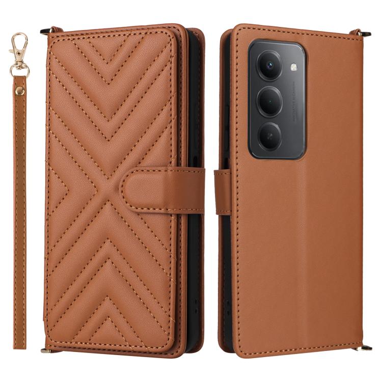 Multifunctional 6-Card Slots Leather Phone Case with Wrist Strap, For Redmi 17 5G / 4G Global 170mm / Poco M8x, For Redmi Note 17 5G / 4G Global / 5G India 169.7mm, For Redmi Note 17 Pro+ 5G Global 163.4mm, For Redmi A7 Pro 171mm / Poco C85x 5G        ...