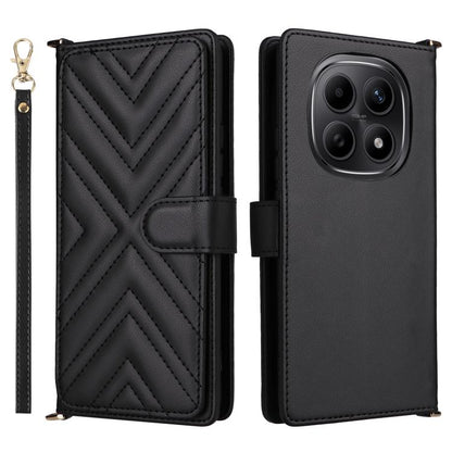 Multifunctional 6-Card Slots Leather Phone Case with Wrist Strap, For Redmi 17 5G / 4G Global 170mm / Poco M8x, For Redmi Note 17 5G / 4G Global / 5G India 169.7mm, For Redmi Note 17 Pro+ 5G Global 163.4mm, For Redmi A7 Pro 171mm / Poco C85x 5G        ...