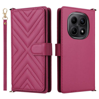 Multifunctional 6-Card Slots Leather Phone Case with Wrist Strap, For Redmi 17 5G / 4G Global 170mm / Poco M8x, For Redmi Note 17 5G / 4G Global / 5G India 169.7mm, For Redmi Note 17 Pro+ 5G Global 163.4mm, For Redmi A7 Pro 171mm / Poco C85x 5G        ...