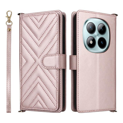 Multifunctional 6-Card Slots Leather Phone Case with Wrist Strap, For Redmi 17 5G / 4G Global 170mm / Poco M8x, For Redmi Note 17 5G / 4G Global / 5G India 169.7mm, For Redmi Note 17 Pro+ 5G Global 163.4mm, For Redmi A7 Pro 171mm / Poco C85x 5G        ...
