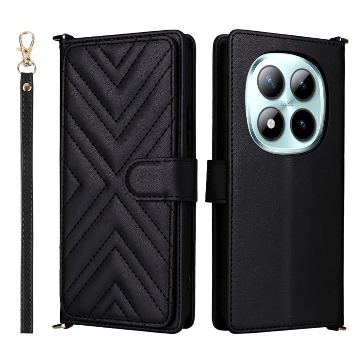 Multifunctional 6-Card Slots Leather Phone Case with Wrist Strap, For Redmi 17 5G / 4G Global 170mm / Poco M8x, For Redmi Note 17 5G / 4G Global / 5G India 169.7mm, For Redmi Note 17 Pro+ 5G Global 163.4mm, For Redmi A7 Pro 171mm / Poco C85x 5G        ...
