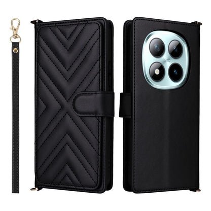 Multifunctional 6-Card Slots Leather Phone Case with Wrist Strap, For Redmi 17 5G / 4G Global 170mm / Poco M8x, For Redmi Note 17 5G / 4G Global / 5G India 169.7mm, For Redmi Note 17 Pro+ 5G Global 163.4mm, For Redmi A7 Pro 171mm / Poco C85x 5G        ...