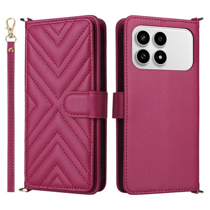 Multifunctional 6-Card Slots Leather Phone Case with Wrist Strap, For Redmi 17 5G / 4G Global 170mm / Poco M8x, For Redmi Note 17 5G / 4G Global / 5G India 169.7mm, For Redmi Note 17 Pro+ 5G Global 163.4mm, For Redmi A7 Pro 171mm / Poco C85x 5G        ...
