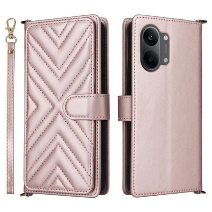 Multifunctional 6-Card Slots Leather Phone Case with Wrist Strap, For Redmi 17 5G / 4G Global 170mm / Poco M8x, For Redmi Note 17 5G / 4G Global / 5G India 169.7mm, For Redmi Note 17 Pro+ 5G Global 163.4mm, For Redmi A7 Pro 171mm / Poco C85x 5G        ...