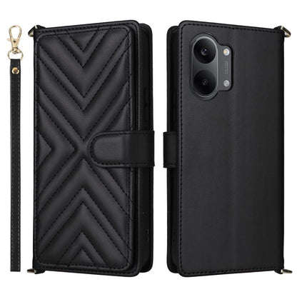 Multifunctional 6-Card Slots Leather Phone Case with Wrist Strap, For Redmi 17 5G / 4G Global 170mm / Poco M8x, For Redmi Note 17 5G / 4G Global / 5G India 169.7mm, For Redmi Note 17 Pro+ 5G Global 163.4mm, For Redmi A7 Pro 171mm / Poco C85x 5G        ...