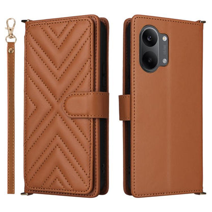 Multifunctional 6-Card Slots Leather Phone Case with Wrist Strap, For Redmi 17 5G / 4G Global 170mm / Poco M8x, For Redmi Note 17 5G / 4G Global / 5G India 169.7mm, For Redmi Note 17 Pro+ 5G Global 163.4mm, For Redmi A7 Pro 171mm / Poco C85x 5G        ...