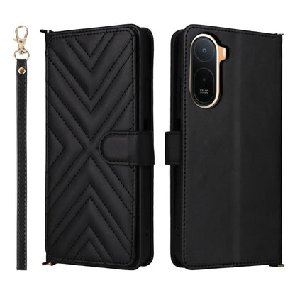 Multifunctional 6-Card Slots Leather Phone Case with Wrist Strap, For Redmi 17 5G / 4G Global 170mm / Poco M8x, For Redmi Note 17 5G / 4G Global / 5G India 169.7mm, For Redmi Note 17 Pro+ 5G Global 163.4mm, For Redmi A7 Pro 171mm / Poco C85x 5G        ...