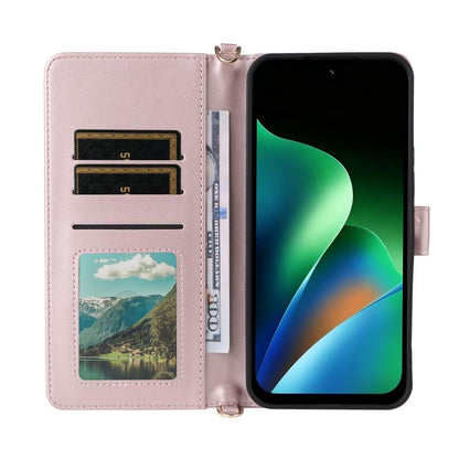 Multifunctional 6-Card Slots Leather Phone Case with Wrist Strap, For Redmi 17 5G / 4G Global 170mm / Poco M8x, For Redmi Note 17 5G / 4G Global / 5G India 169.7mm, For Redmi Note 17 Pro+ 5G Global 163.4mm, For Redmi A7 Pro 171mm / Poco C85x 5G        ...