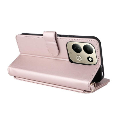 Multifunctional 6-Card Slots Leather Phone Case with Wrist Strap, For Redmi 17 5G / 4G Global 170mm / Poco M8x, For Redmi Note 17 5G / 4G Global / 5G India 169.7mm, For Redmi Note 17 Pro+ 5G Global 163.4mm, For Redmi A7 Pro 171mm / Poco C85x 5G        ...