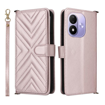 Multifunctional 6-Card Slots Leather Phone Case with Wrist Strap, For Redmi 17 5G / 4G Global 170mm / Poco M8x, For Redmi Note 17 5G / 4G Global / 5G India 169.7mm, For Redmi Note 17 Pro+ 5G Global 163.4mm, For Redmi A7 Pro 171mm / Poco C85x 5G        ...