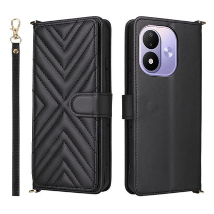 Multifunctional 6-Card Slots Leather Phone Case with Wrist Strap, For Redmi 17 5G / 4G Global 170mm / Poco M8x, For Redmi Note 17 5G / 4G Global / 5G India 169.7mm, For Redmi Note 17 Pro+ 5G Global 163.4mm, For Redmi A7 Pro 171mm / Poco C85x 5G        ...