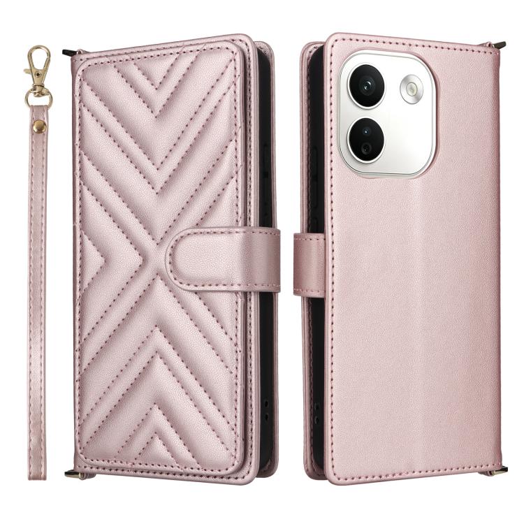 Multifunctional 6-Card Slots Leather Phone Case with Wrist Strap, For Redmi 17 5G / 4G Global 170mm / Poco M8x, For Redmi Note 17 5G / 4G Global / 5G India 169.7mm, For Redmi Note 17 Pro+ 5G Global 163.4mm, For Redmi A7 Pro 171mm / Poco C85x 5G        ...