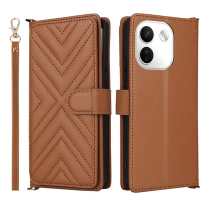 Multifunctional 6-Card Slots Leather Phone Case with Wrist Strap, For Redmi 17 5G / 4G Global 170mm / Poco M8x, For Redmi Note 17 5G / 4G Global / 5G India 169.7mm, For Redmi Note 17 Pro+ 5G Global 163.4mm, For Redmi A7 Pro 171mm / Poco C85x 5G        ...