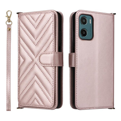 Multifunctional 6-Card Slots Leather Phone Case with Wrist Strap, For Motorola Moto G Max / G87 / G77 / G67 5G, For Motorola Moto X70 Air Pro 5G / Signature, For Motorola Moto G17 / G17 Power 4G, For Motorola Moto G67 Power / G57 Power                 ...