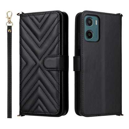 Multifunctional 6-Card Slots Leather Phone Case with Wrist Strap, For Motorola Moto G Max / G87 / G77 / G67 5G, For Motorola Moto X70 Air Pro 5G / Signature, For Motorola Moto G17 / G17 Power 4G, For Motorola Moto G67 Power / G57 Power                 ...