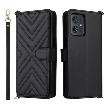 Multifunctional 6-Card Slots Leather Phone Case with Wrist Strap, For Motorola Moto G Max / G87 / G77 / G67 5G, For Motorola Moto X70 Air Pro 5G / Signature, For Motorola Moto G17 / G17 Power 4G, For Motorola Moto G67 Power / G57 Power                 ...