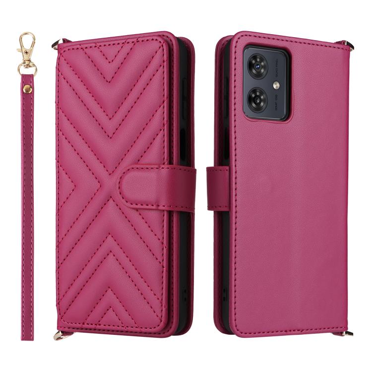 Multifunctional 6-Card Slots Leather Phone Case with Wrist Strap, For Motorola Moto G Max / G87 / G77 / G67 5G, For Motorola Moto X70 Air Pro 5G / Signature, For Motorola Moto G17 / G17 Power 4G, For Motorola Moto G67 Power / G57 Power                 ...