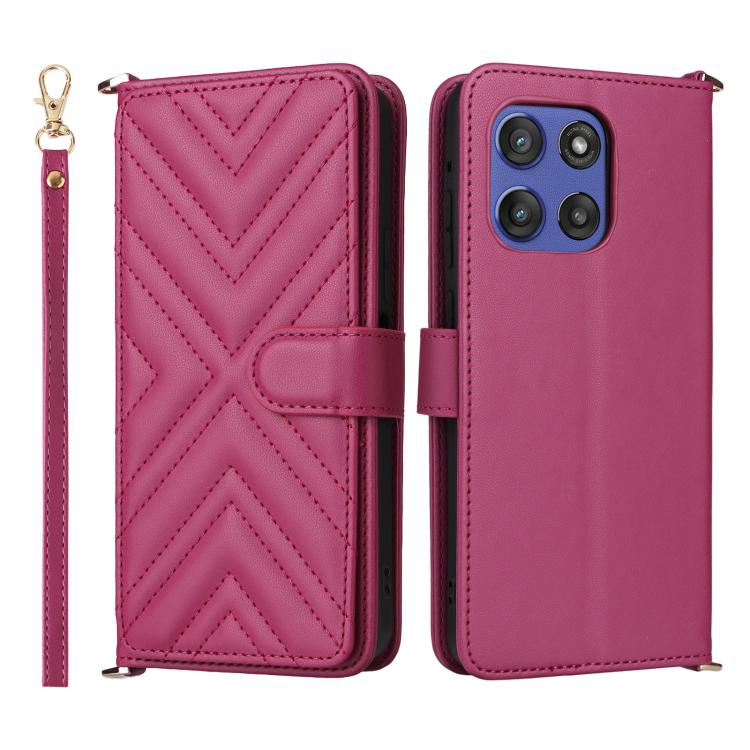 Multifunctional 6-Card Slots Leather Phone Case with Wrist Strap, For Motorola Moto G Max / G87 / G77 / G67 5G, For Motorola Moto X70 Air Pro 5G / Signature, For Motorola Moto G17 / G17 Power 4G, For Motorola Moto G67 Power / G57 Power                 ...