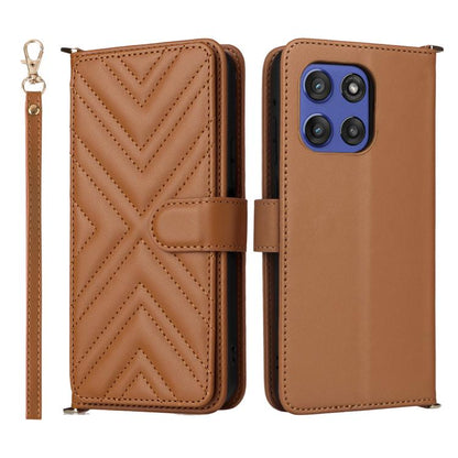 Multifunctional 6-Card Slots Leather Phone Case with Wrist Strap, For Motorola Moto G Max / G87 / G77 / G67 5G, For Motorola Moto X70 Air Pro 5G / Signature, For Motorola Moto G17 / G17 Power 4G, For Motorola Moto G67 Power / G57 Power                 ...