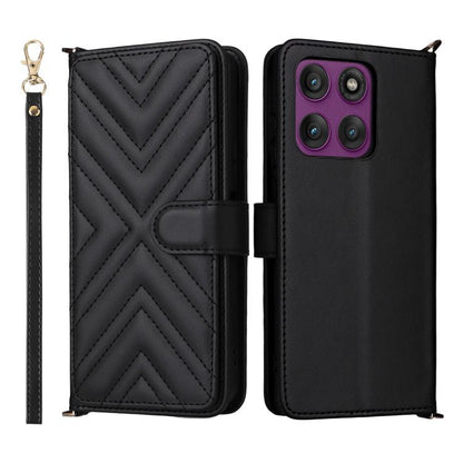 Multifunctional 6-Card Slots Leather Phone Case with Wrist Strap, For Motorola Moto G Max / G87 / G77 / G67 5G, For Motorola Moto X70 Air Pro 5G / Signature, For Motorola Moto G17 / G17 Power 4G, For Motorola Moto G67 Power / G57 Power                 ...