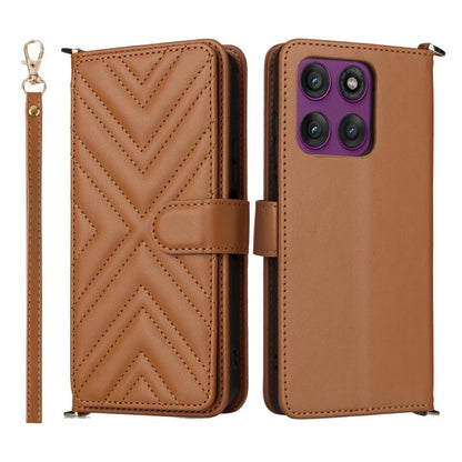 Multifunctional 6-Card Slots Leather Phone Case with Wrist Strap, For Motorola Moto G Max / G87 / G77 / G67 5G, For Motorola Moto X70 Air Pro 5G / Signature, For Motorola Moto G17 / G17 Power 4G, For Motorola Moto G67 Power / G57 Power                 ...