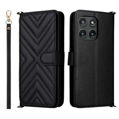 Multifunctional 6-Card Slots Leather Phone Case with Wrist Strap, For Motorola Moto G Max / G87 / G77 / G67 5G, For Motorola Moto X70 Air Pro 5G / Signature, For Motorola Moto G17 / G17 Power 4G, For Motorola Moto G67 Power / G57 Power                 ...