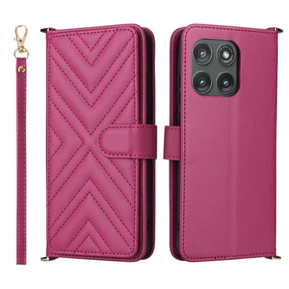 Multifunctional 6-Card Slots Leather Phone Case with Wrist Strap, For Motorola Moto G Max / G87 / G77 / G67 5G, For Motorola Moto X70 Air Pro 5G / Signature, For Motorola Moto G17 / G17 Power 4G, For Motorola Moto G67 Power / G57 Power                 ...