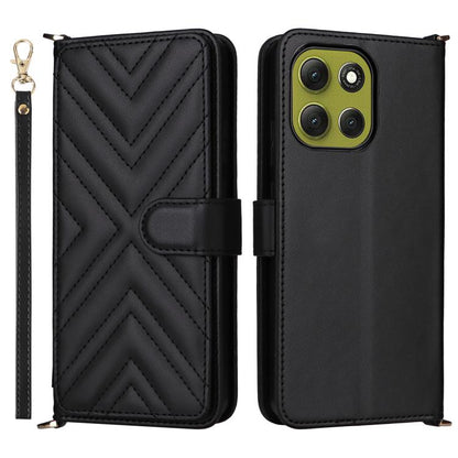Multifunctional 6-Card Slots Leather Phone Case with Wrist Strap, For Motorola Moto G Max / G87 / G77 / G67 5G, For Motorola Moto X70 Air Pro 5G / Signature, For Motorola Moto G17 / G17 Power 4G, For Motorola Moto G67 Power / G57 Power                 ...