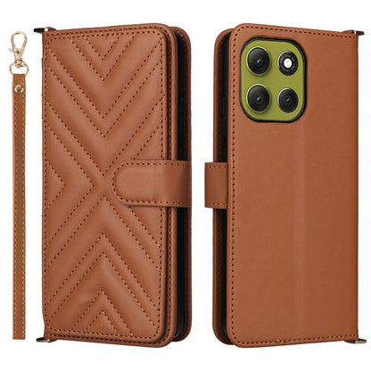 Multifunctional 6-Card Slots Leather Phone Case with Wrist Strap, For Motorola Moto G Max / G87 / G77 / G67 5G, For Motorola Moto X70 Air Pro 5G / Signature, For Motorola Moto G17 / G17 Power 4G, For Motorola Moto G67 Power / G57 Power                 ...