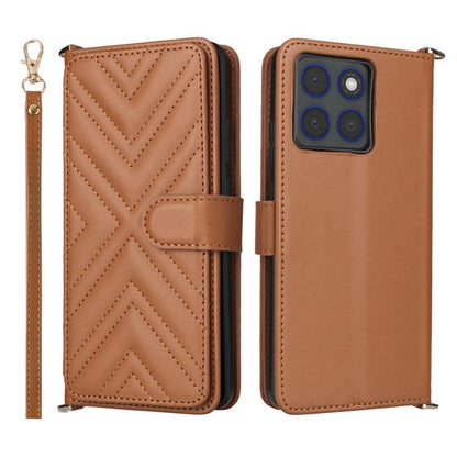 Multifunctional 6-Card Slots Leather Phone Case with Wrist Strap, For Motorola Moto G Max / G87 / G77 / G67 5G, For Motorola Moto X70 Air Pro 5G / Signature, For Motorola Moto G17 / G17 Power 4G, For Motorola Moto G67 Power / G57 Power                 ...