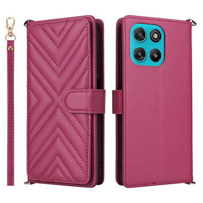 Multifunctional 6-Card Slots Leather Phone Case with Wrist Strap, For Motorola Moto G Max / G87 / G77 / G67 5G, For Motorola Moto X70 Air Pro 5G / Signature, For Motorola Moto G17 / G17 Power 4G, For Motorola Moto G67 Power / G57 Power                 ...