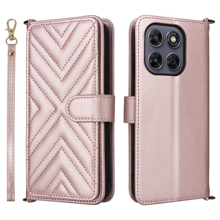 Multifunctional 6-Card Slots Leather Phone Case with Wrist Strap, For Motorola Moto G Max / G87 / G77 / G67 5G, For Motorola Moto X70 Air Pro 5G / Signature, For Motorola Moto G17 / G17 Power 4G, For Motorola Moto G67 Power / G57 Power                 ...