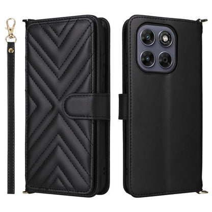 Multifunctional 6-Card Slots Leather Phone Case with Wrist Strap, For Motorola Moto G Max / G87 / G77 / G67 5G, For Motorola Moto X70 Air Pro 5G / Signature, For Motorola Moto G17 / G17 Power 4G, For Motorola Moto G67 Power / G57 Power                 ...