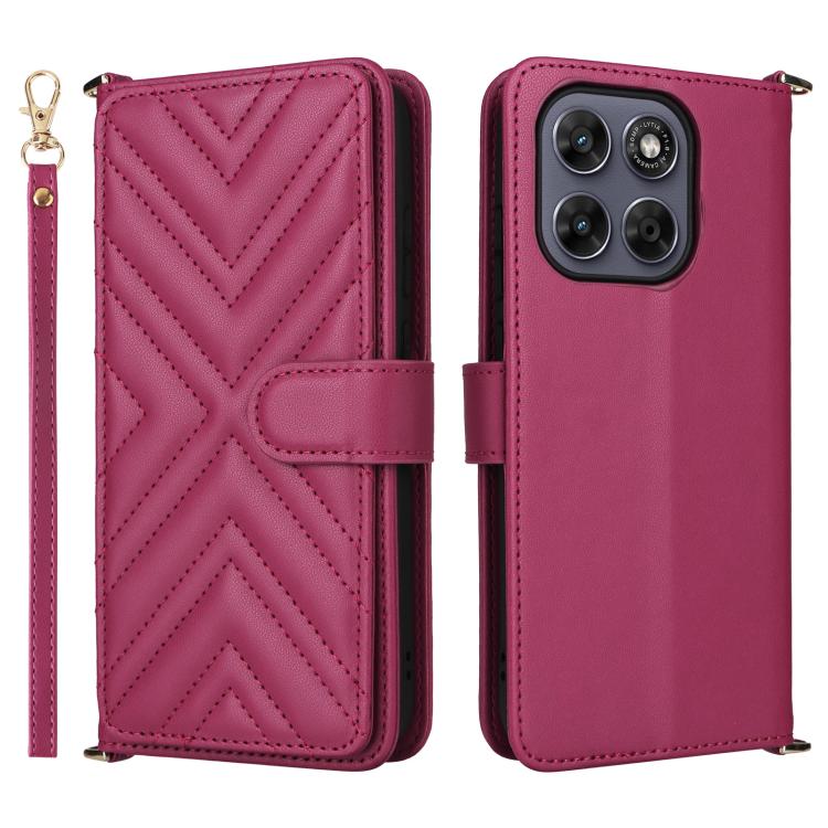 Multifunctional 6-Card Slots Leather Phone Case with Wrist Strap, For Motorola Moto G Max / G87 / G77 / G67 5G, For Motorola Moto X70 Air Pro 5G / Signature, For Motorola Moto G17 / G17 Power 4G, For Motorola Moto G67 Power / G57 Power                 ...