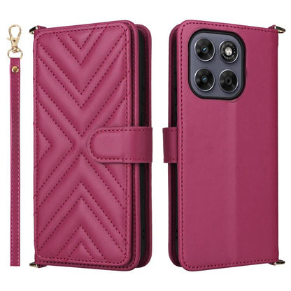 Multifunctional 6-Card Slots Leather Phone Case with Wrist Strap, For Motorola Moto G Max / G87 / G77 / G67 5G, For Motorola Moto X70 Air Pro 5G / Signature, For Motorola Moto G17 / G17 Power 4G, For Motorola Moto G67 Power / G57 Power                 ...