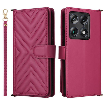 Multifunctional 6-Card Slots Leather Phone Case with Wrist Strap, For Motorola Moto G Max / G87 / G77 / G67 5G, For Motorola Moto X70 Air Pro 5G / Signature, For Motorola Moto G17 / G17 Power 4G, For Motorola Moto G67 Power / G57 Power                 ...