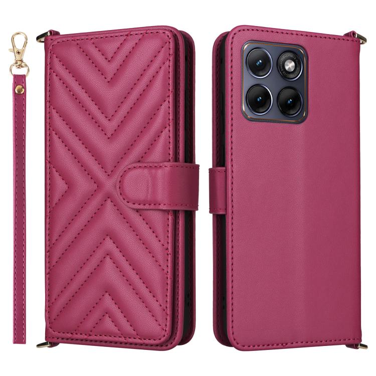 Multifunctional 6-Card Slots Leather Phone Case with Wrist Strap, For Motorola Moto G Max / G87 / G77 / G67 5G, For Motorola Moto X70 Air Pro 5G / Signature, For Motorola Moto G17 / G17 Power 4G, For Motorola Moto G67 Power / G57 Power                 ...