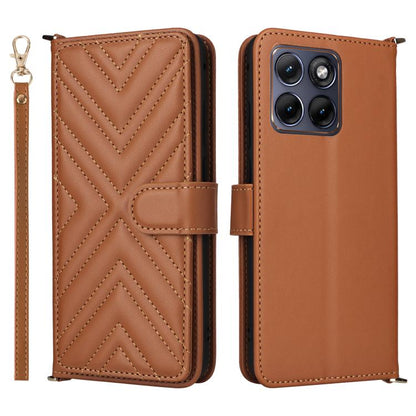 Multifunctional 6-Card Slots Leather Phone Case with Wrist Strap, For Motorola Moto G Max / G87 / G77 / G67 5G, For Motorola Moto X70 Air Pro 5G / Signature, For Motorola Moto G17 / G17 Power 4G, For Motorola Moto G67 Power / G57 Power                 ...