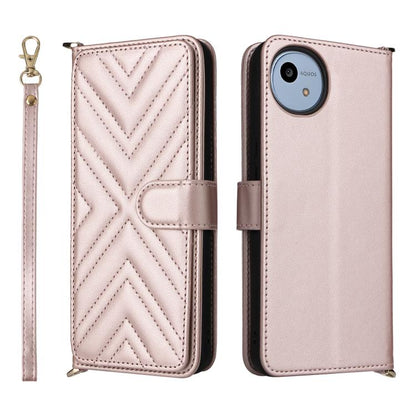 Multifunctional 6-Card Slots Leather Phone Case with Wrist Strap, For Sharp Aquos Sense10, For Sharp Aquos R10 / R9, For Sharp Aquos wish5, For Sharp Basio Active3, For Sharp Aquos Sense9, For Sharp Aquos wish4