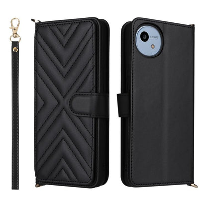 Multifunctional 6-Card Slots Leather Phone Case with Wrist Strap, For Sharp Aquos Sense10, For Sharp Aquos R10 / R9, For Sharp Aquos wish5, For Sharp Basio Active3, For Sharp Aquos Sense9, For Sharp Aquos wish4