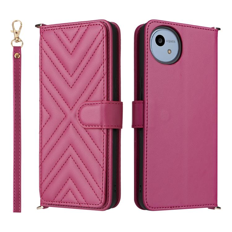 Multifunctional 6-Card Slots Leather Phone Case with Wrist Strap, For Sharp Aquos Sense10, For Sharp Aquos R10 / R9, For Sharp Aquos wish5, For Sharp Basio Active3, For Sharp Aquos Sense9, For Sharp Aquos wish4