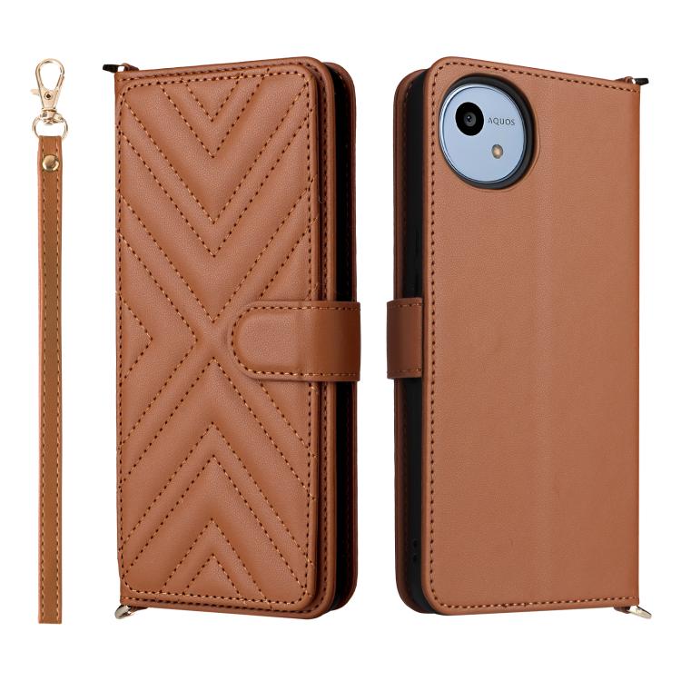 Multifunctional 6-Card Slots Leather Phone Case with Wrist Strap, For Sharp Aquos Sense10, For Sharp Aquos R10 / R9, For Sharp Aquos wish5, For Sharp Basio Active3, For Sharp Aquos Sense9, For Sharp Aquos wish4