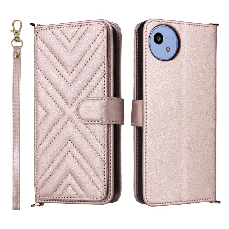 Multifunctional 6-Card Slots Leather Phone Case with Wrist Strap, For Sharp Aquos Sense10, For Sharp Aquos R10 / R9, For Sharp Aquos wish5, For Sharp Basio Active3, For Sharp Aquos Sense9, For Sharp Aquos wish4
