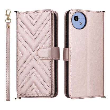 Multifunctional 6-Card Slots Leather Phone Case with Wrist Strap, For Sharp Aquos Sense10, For Sharp Aquos R10 / R9, For Sharp Aquos wish5, For Sharp Basio Active3, For Sharp Aquos Sense9, For Sharp Aquos wish4