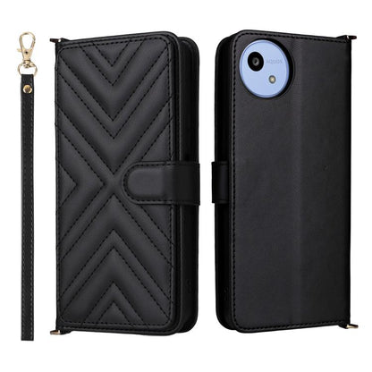 Multifunctional 6-Card Slots Leather Phone Case with Wrist Strap, For Sharp Aquos Sense10, For Sharp Aquos R10 / R9, For Sharp Aquos wish5, For Sharp Basio Active3, For Sharp Aquos Sense9, For Sharp Aquos wish4